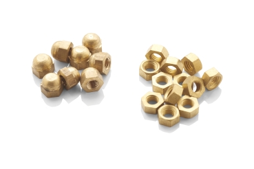 Dome Nuts – Brass M5 thread (hold end plate on runner) (Bag of 100)